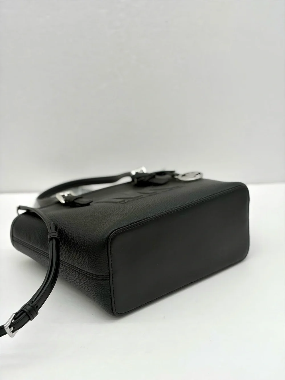 Michael Kora Carryall Convertible Tote Crossbody Bag Black